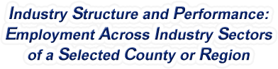 Alabama - Employment Across Industry Sectors of a Selected County or Region